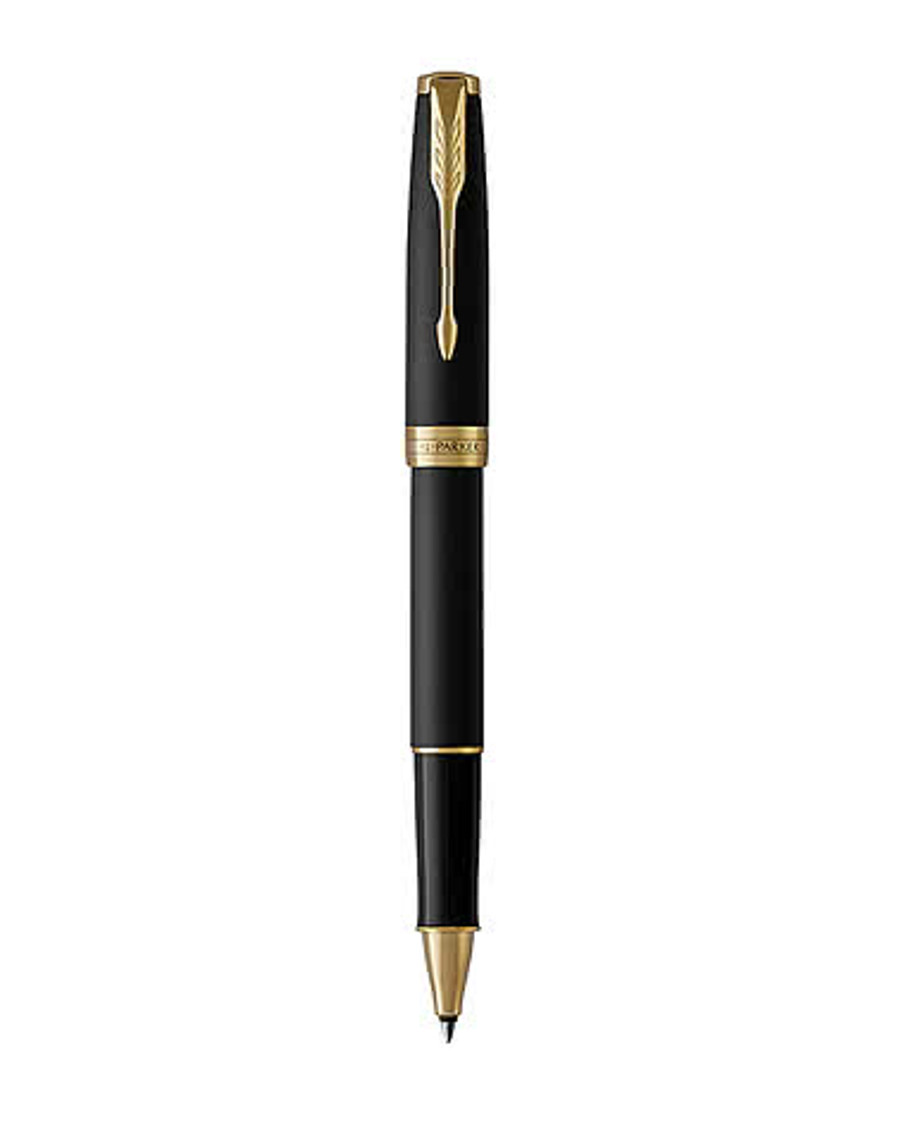 Parker Sonnet Matte Finish Rollerball Pen (black ink) in Black Matte - Silver Trim