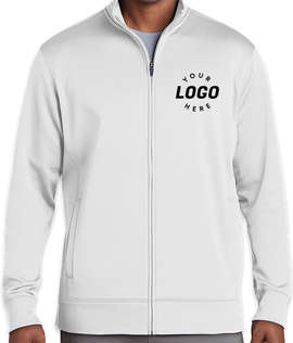 Sport-Tek Sport-Wick Tech Fleece Full Zip Jacket - Color: White