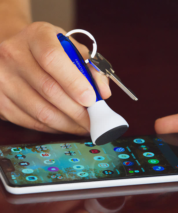 Swab Microfiber Earbud & Screen Cleaner Keychain
