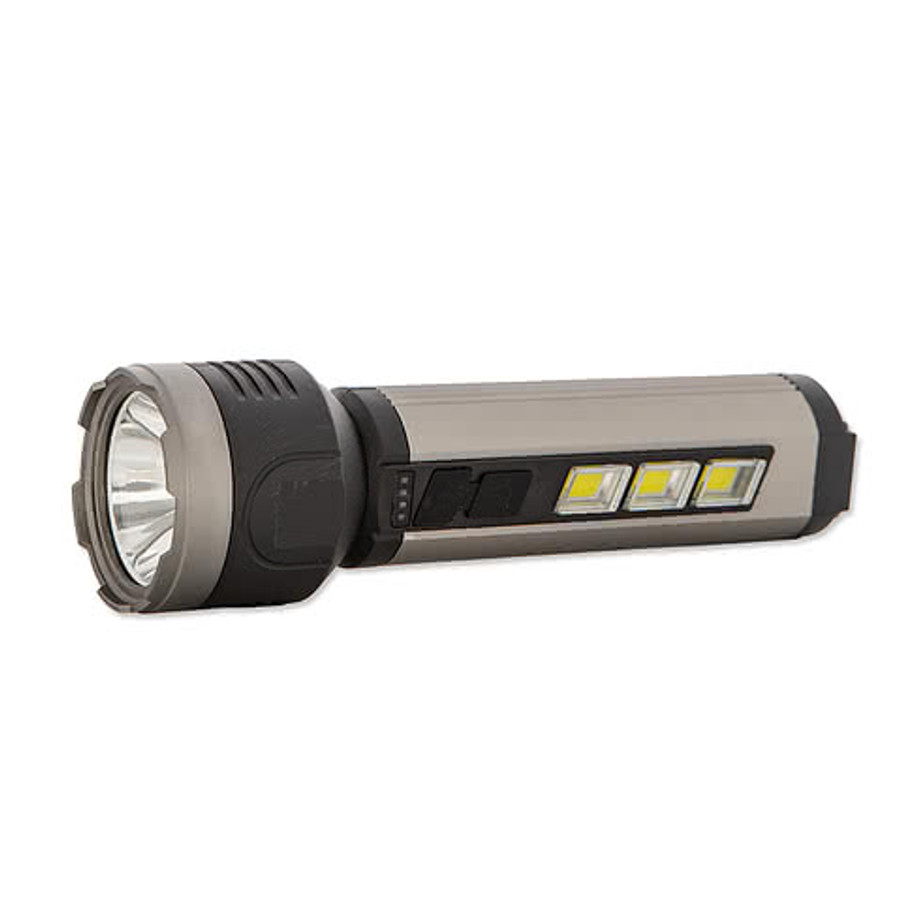 Rechargeable LED Flashlight in Charcoal