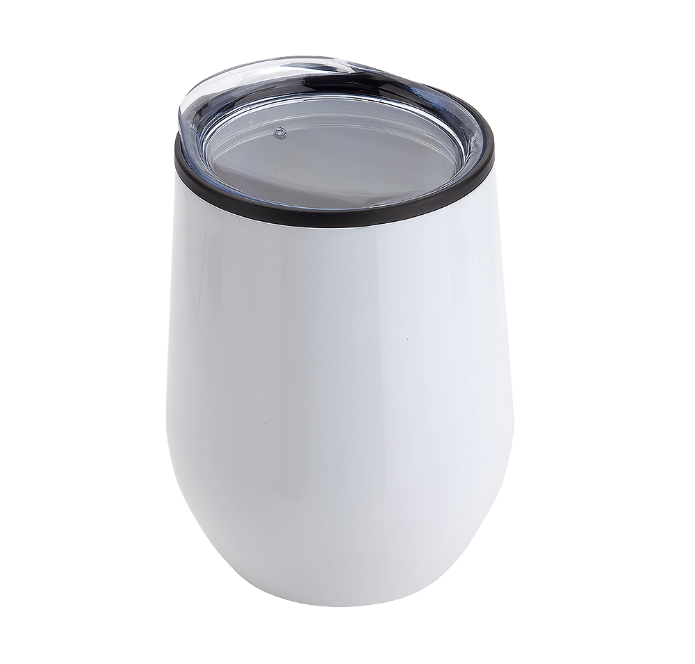 Onyx 12 oz Stainless Steel/Polypropylene Wine Goblet-default