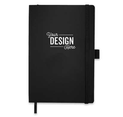 JournalBooks ® Debossed Nova Soft Cover Bound Notebook - Black