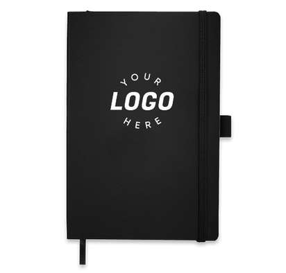 JournalBooks ® Debossed Nova Soft Cover Bound Notebook - Black