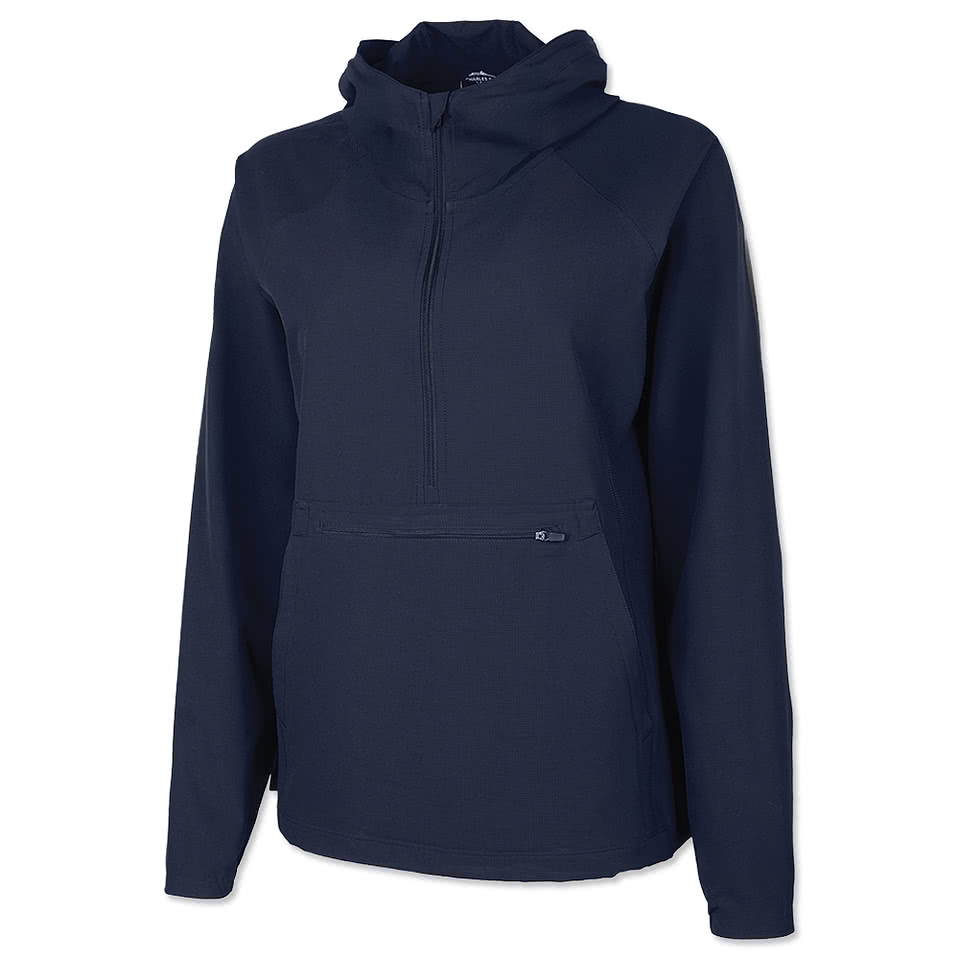 Charles River Women's Lexington Recycled Stretch Anorak Windbreaker Jacket