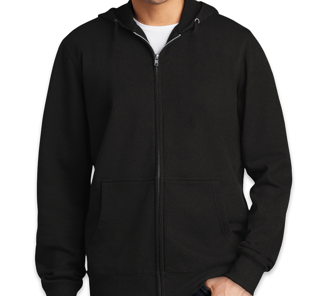 District V.I.T. Zip Hoodie - Embroidered-default