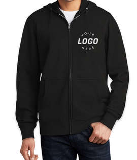 District V.I.T. Zip Hoodie - Embroidered - Color: Black