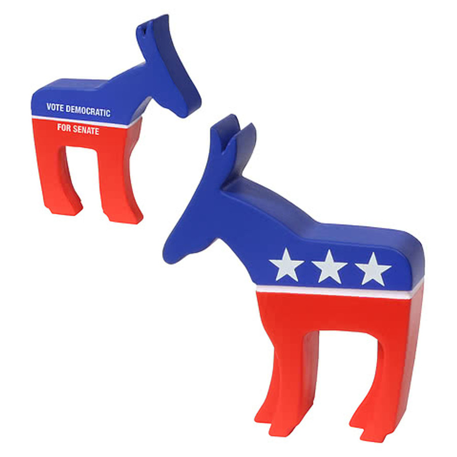 Democratic Donkey Stress Reliever in Red/Blue