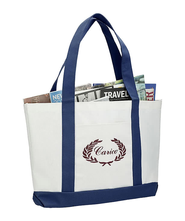Full Color Large Poly Canvas Tote Bag