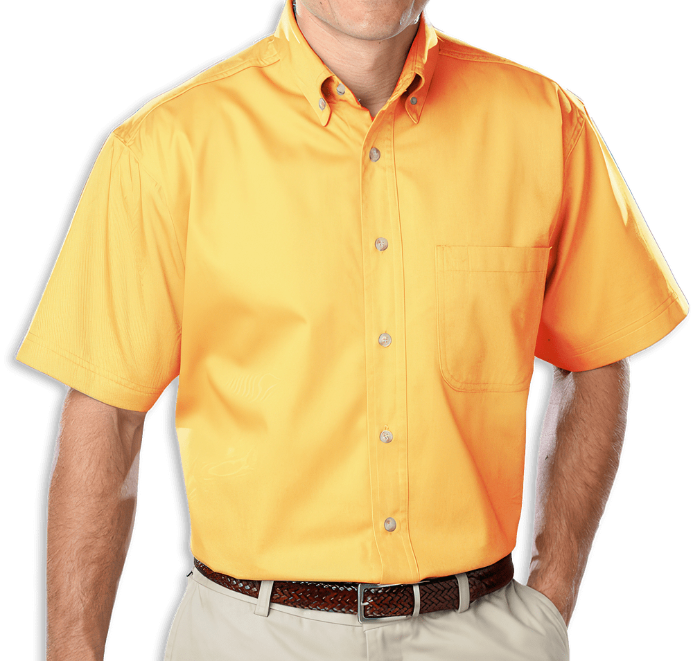 Blue Generation Colorfast Twill Short Sleeve Dress Shirt-default