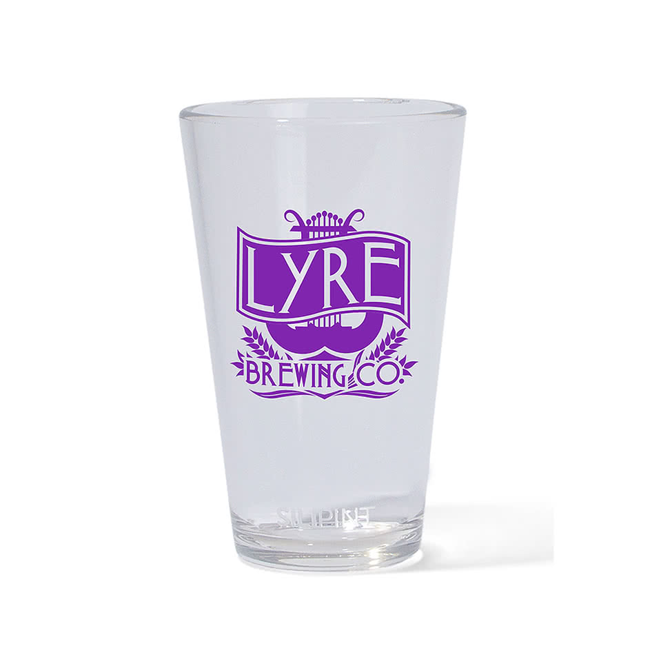 Silipint 16 oz. Clear Pint Glass