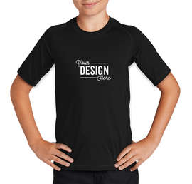 Sport-Tek Youth Rash Guard Shirt - Color: Black