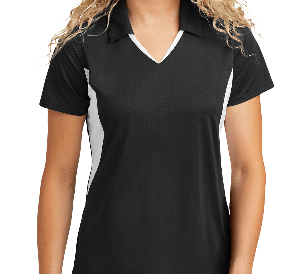Sport-Tek Women's Sport-Wick Colorblock Micro Pique Performance Polo-default