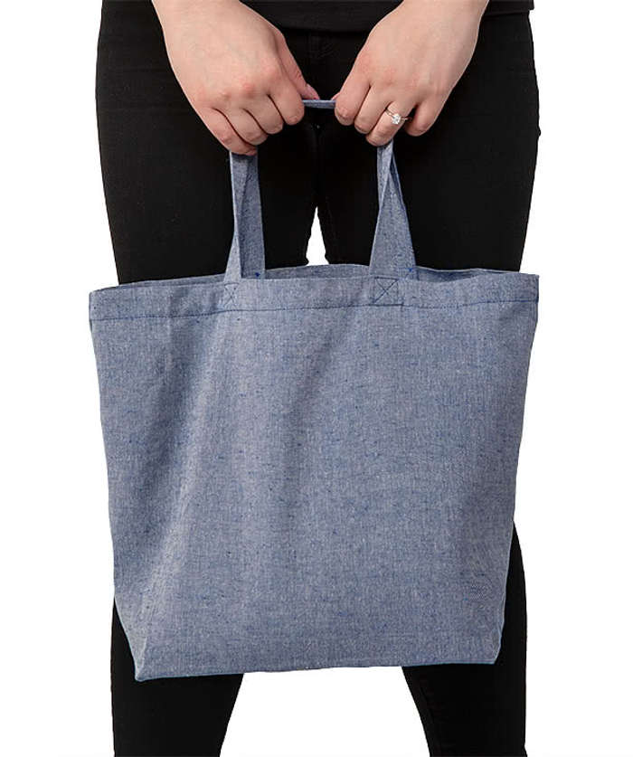 Recycled 5 oz. Cotton Twill Grocery Tote Bag