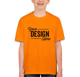 Canada - Fruit of the Loom Youth 100% Cotton T-shirt - Color: Tennessee Orange