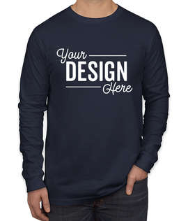 Canada - Bella + Canvas Long Sleeve Jersey T-shirt - Color: Navy