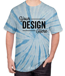 Port & Company Tie-Dye T-shirt - Color: Light Blue