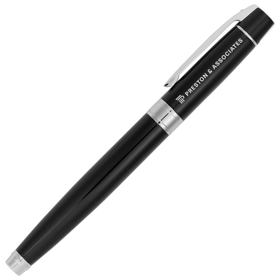 Laser Engraved Sheaffer 300 Glossy Lacquer Rollerball Pen (black ink)
