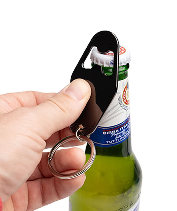 Laser Engraved Motel Style Bottle Opener Keychain