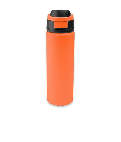 24 oz. Pop Sip Recycled Stainless Steel Water Bottle in ORANGE