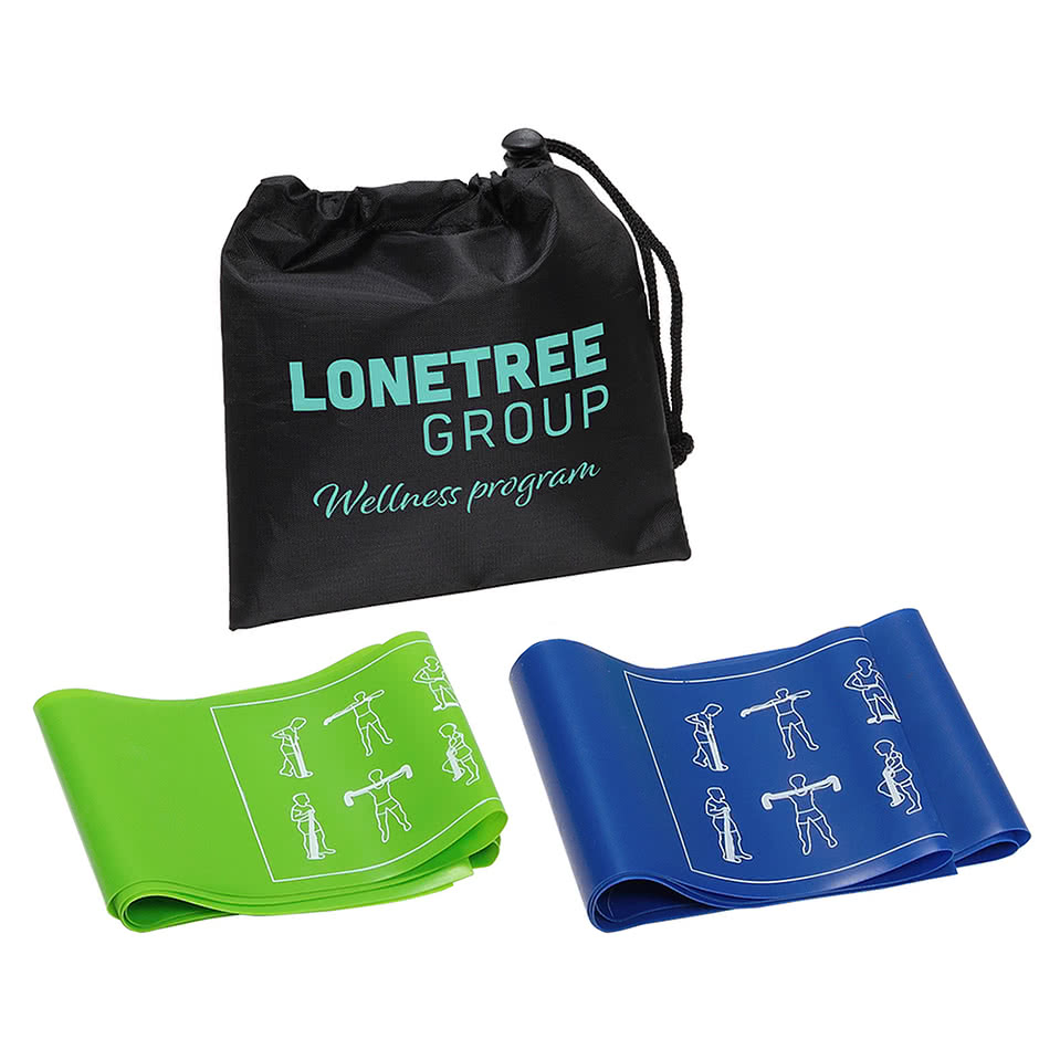 Power Stretch 2-Piece Resistance Band Set