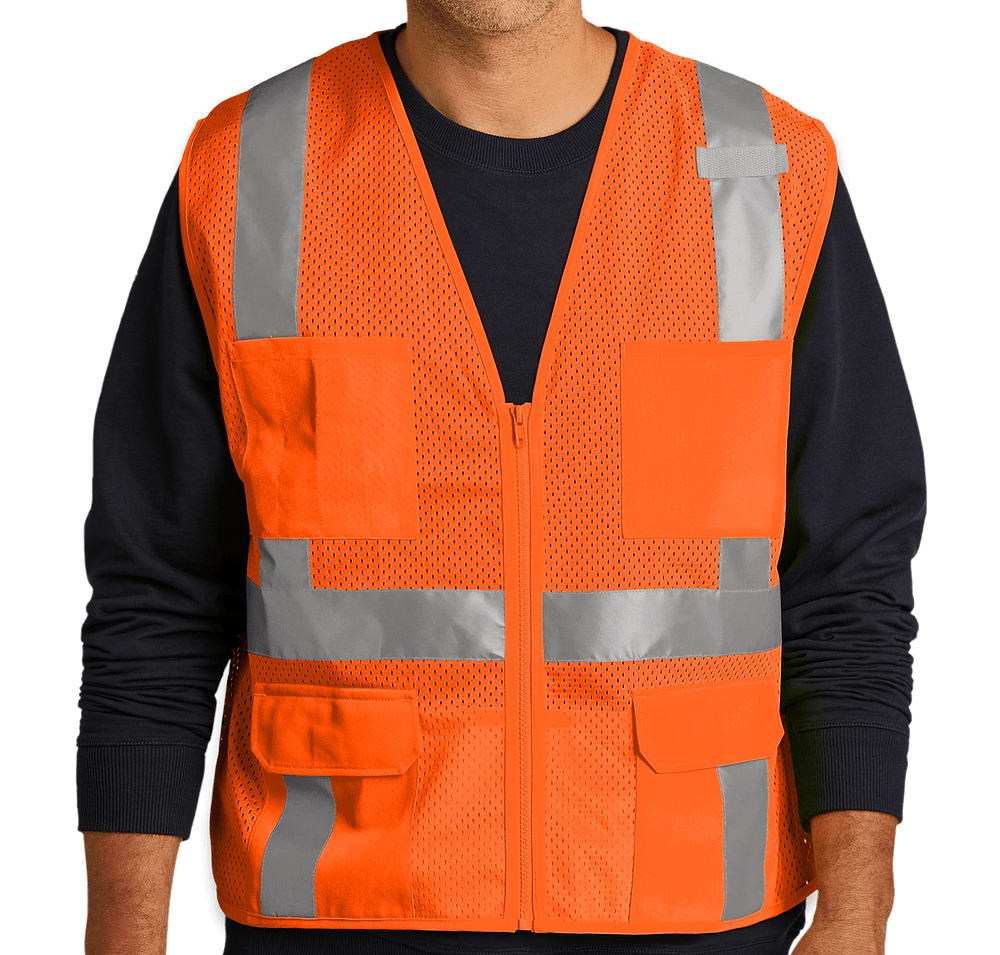 CornerStone Class 2 Mesh 6-Pocket Safety Vest-default