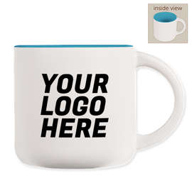 14 oz. Ceramic Two-Tone White Minolo Mug