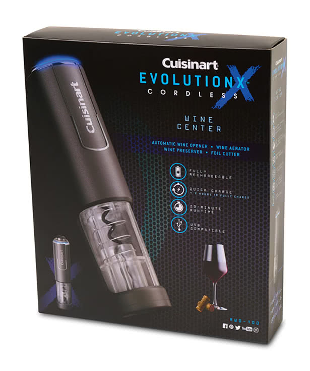 Cuisinart EvolutionX Cordless 4-in-1 Wine Opener