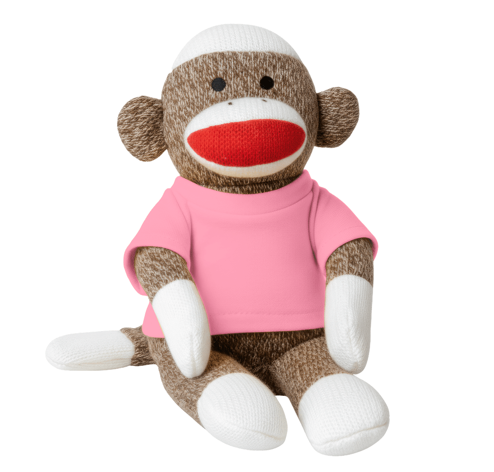 Full Color 11.5" Sock Monkey Plush Animal-default