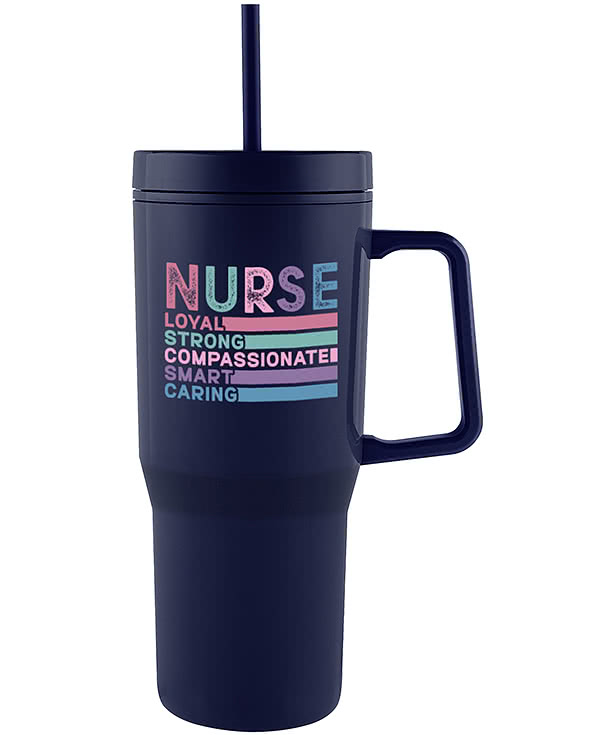 28 oz. Intrepid Recycled Tumbler with Straw