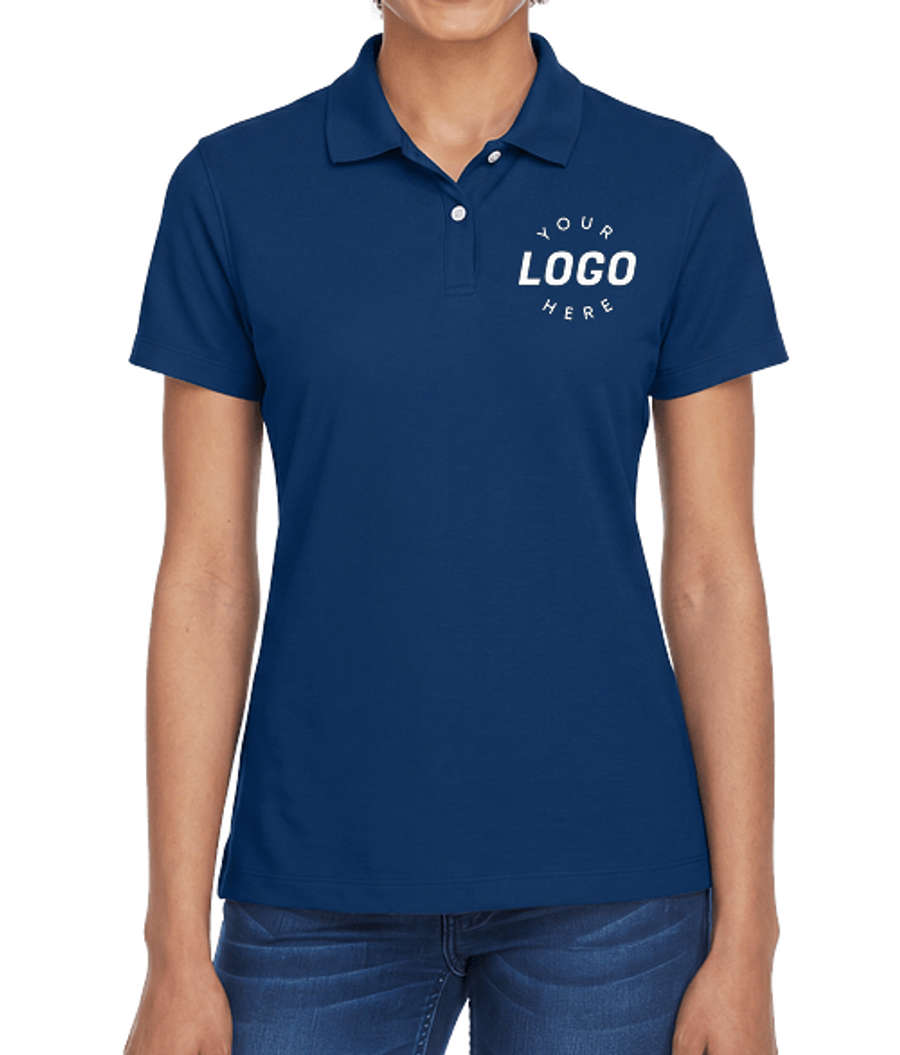 Devon & Jones Women's DRYTEC2 Performance Polo - Printed in True Royal