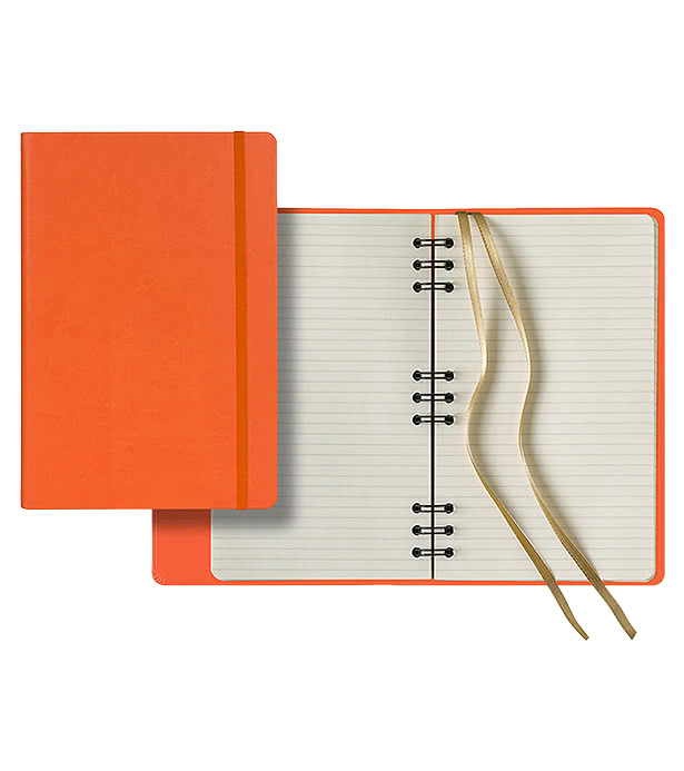 Castelli Debossed Tucson Hybrid Medio Hard Cover Spiral Notebook