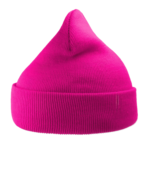 Atlantis Headwear Wind Recycled Knit Cuff Beanie in Fuchsia Pink