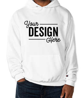 Champion Powerblend Pullover Hoodie - Color: White