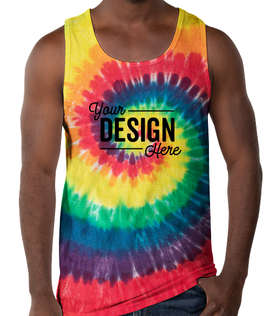 Port & Company Tie-Dye Tank - Color: Rainbow