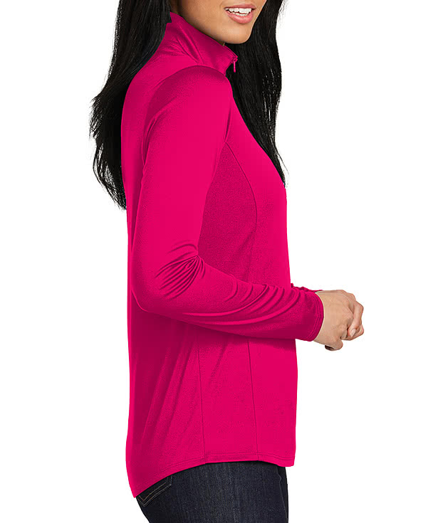Sport‑Tek Women's Competitor Quarter Zip Performance Shirt