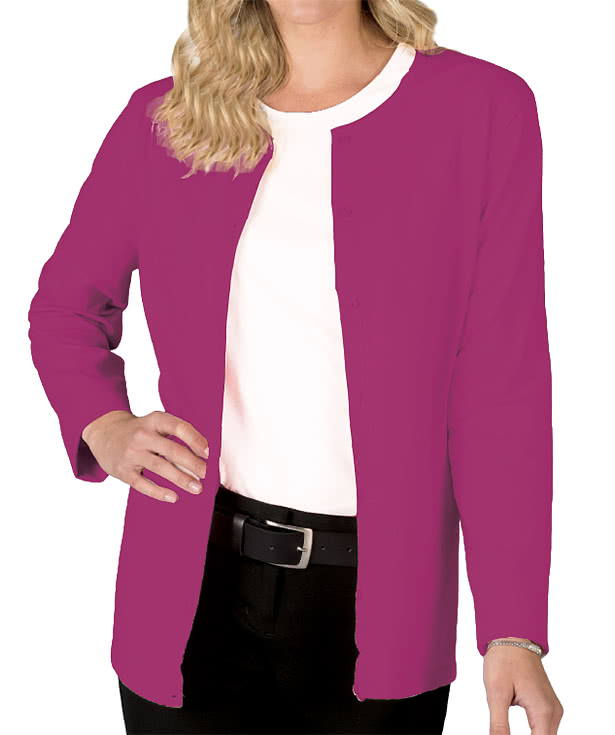 Blue Generation Women's Jersey Button-Front Cardigan