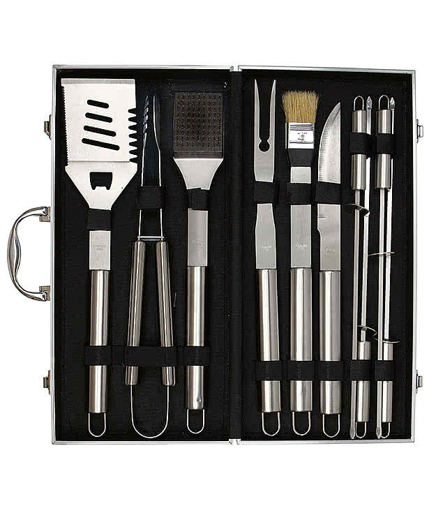 Laser Engraved BBQ 10-Piece Set