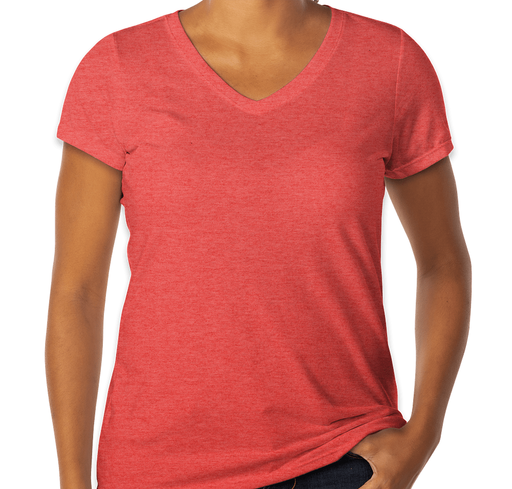 District Women's Tri-Blend V-Neck T-shirt-default