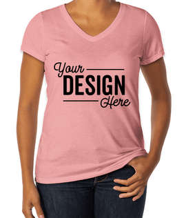 District Women's Tri-Blend V-Neck T-shirt - Color: Wisteria Heather