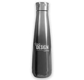 16 oz. Svelte Stainless Steel Ombre Insulated Water Bottle - Color: Smoke Ombre