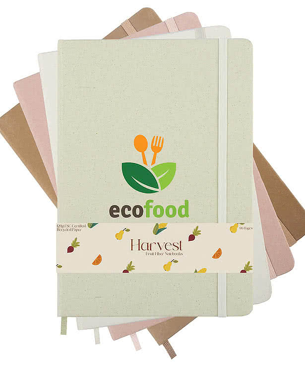 Full Color Harvest Fruit Fiber Hard Cover Notebook