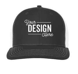Richardson Twill Back Snapback Hat - Color: Charcoal / White
