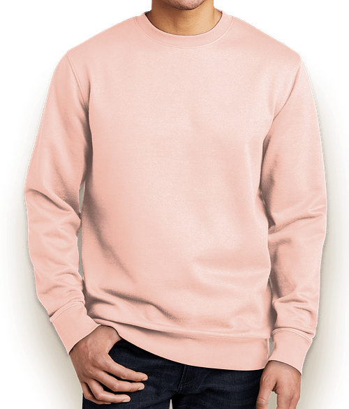 District V.I.T. Crewneck Sweatshirt in Rose Water Pink