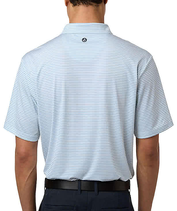 Swannies Smith Striped Performance Polo - Printed