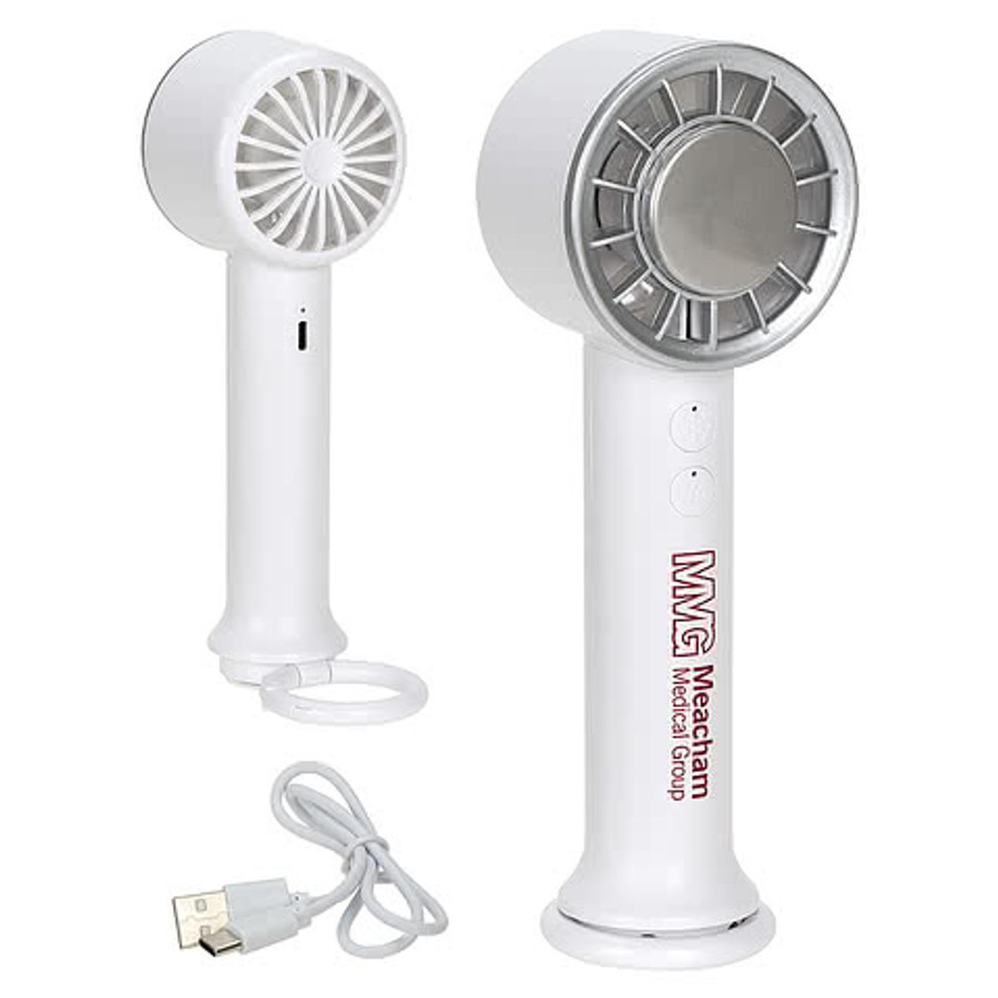 Best Buddy Tools Tempest Handheld Rechargeable Refrigeration Fan in White