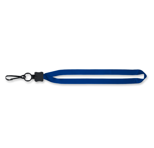 Full Color Lanyard with Plastic O-Ring and Metal Swivel Hook in Royal Blue