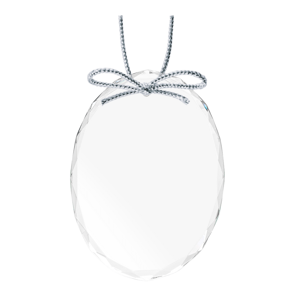 Optical Crystal Oval Ornament-default