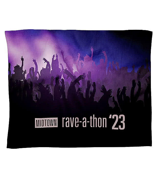 100% Polyester Mini Epic Plush Sublimated Blanket
