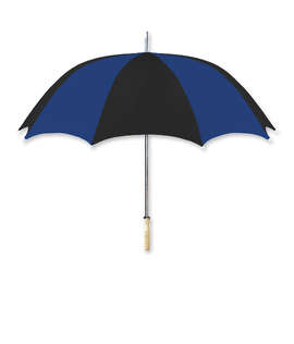 48" Arc Multi-Tone Golf Umbrella - Color: Black / Royal Blue