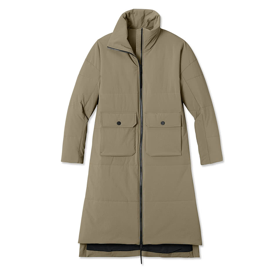 MiiR Women’s Sashiko Recycled Stretch Puffy Long Jacket